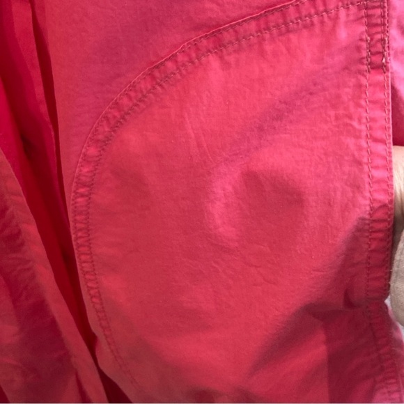 OSKA Sz 2 (Sz 8/10) Hot Pink Pocket Funnel Neck Oversized Buttoned Dress - Picture 11 of 14